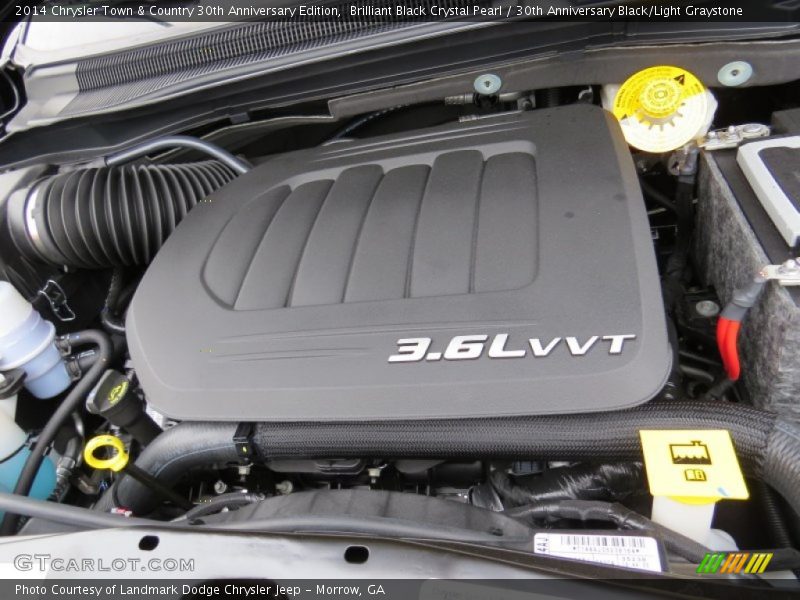 Brilliant Black Crystal Pearl / 30th Anniversary Black/Light Graystone 2014 Chrysler Town & Country 30th Anniversary Edition