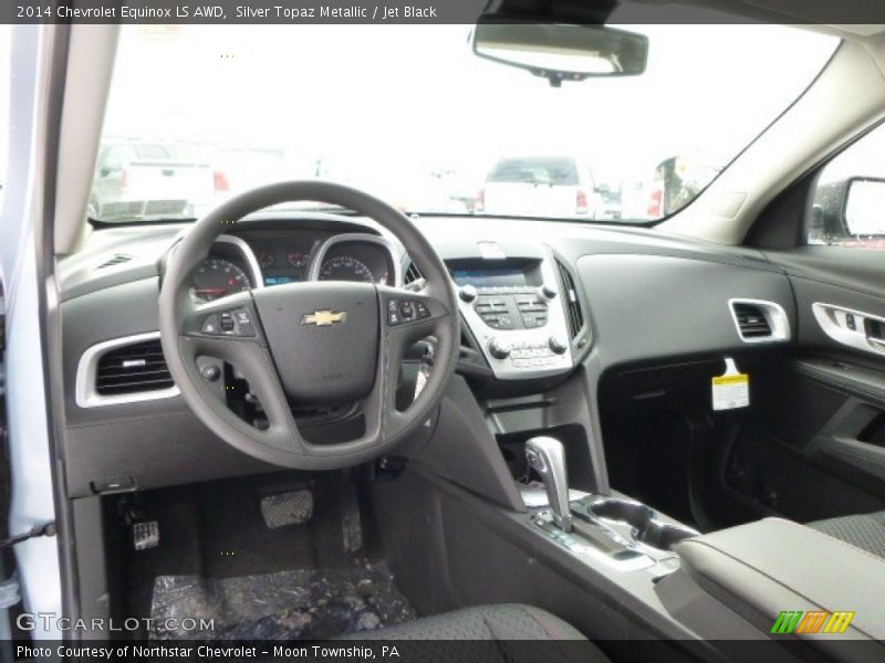 Silver Topaz Metallic / Jet Black 2014 Chevrolet Equinox LS AWD
