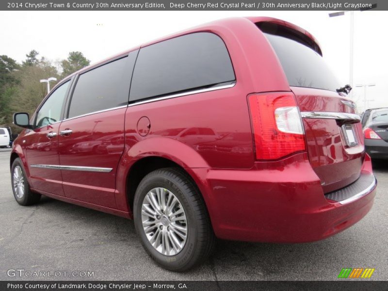 Deep Cherry Red Crystal Pearl / 30th Anniversary Black/Light Graystone 2014 Chrysler Town & Country 30th Anniversary Edition