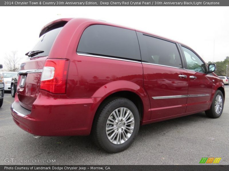 Deep Cherry Red Crystal Pearl / 30th Anniversary Black/Light Graystone 2014 Chrysler Town & Country 30th Anniversary Edition