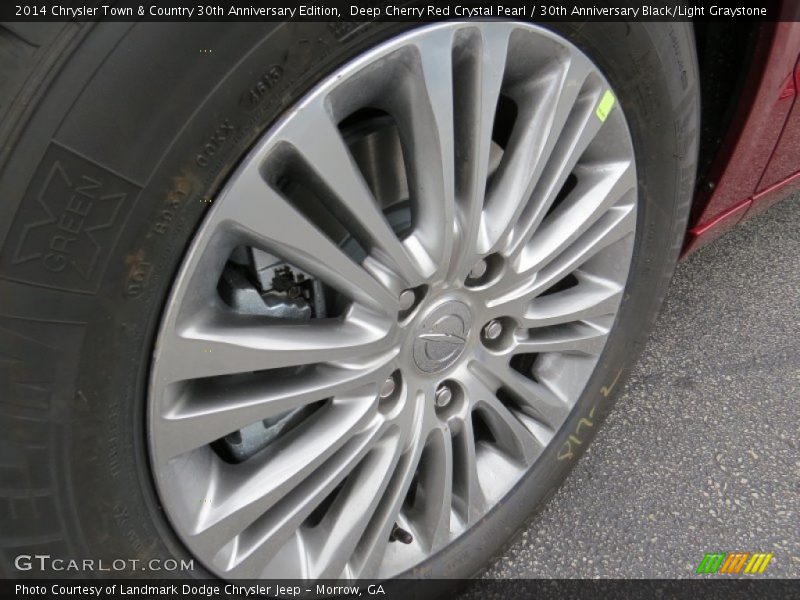 Deep Cherry Red Crystal Pearl / 30th Anniversary Black/Light Graystone 2014 Chrysler Town & Country 30th Anniversary Edition