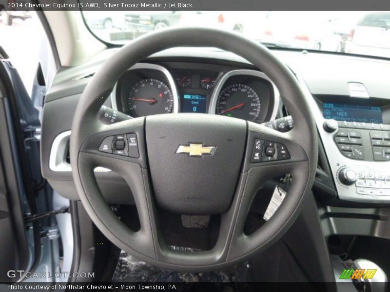 Silver Topaz Metallic / Jet Black 2014 Chevrolet Equinox LS AWD