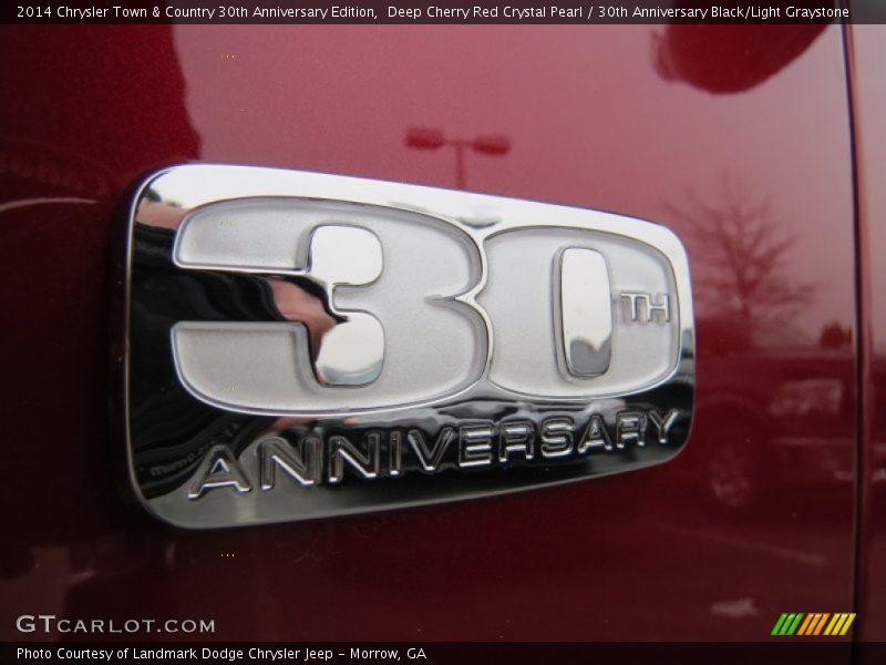 Deep Cherry Red Crystal Pearl / 30th Anniversary Black/Light Graystone 2014 Chrysler Town & Country 30th Anniversary Edition