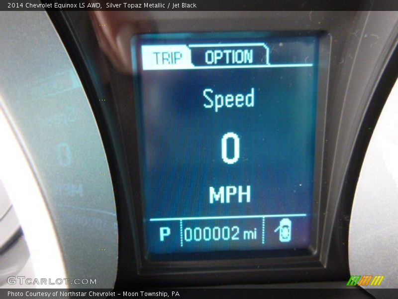 Silver Topaz Metallic / Jet Black 2014 Chevrolet Equinox LS AWD