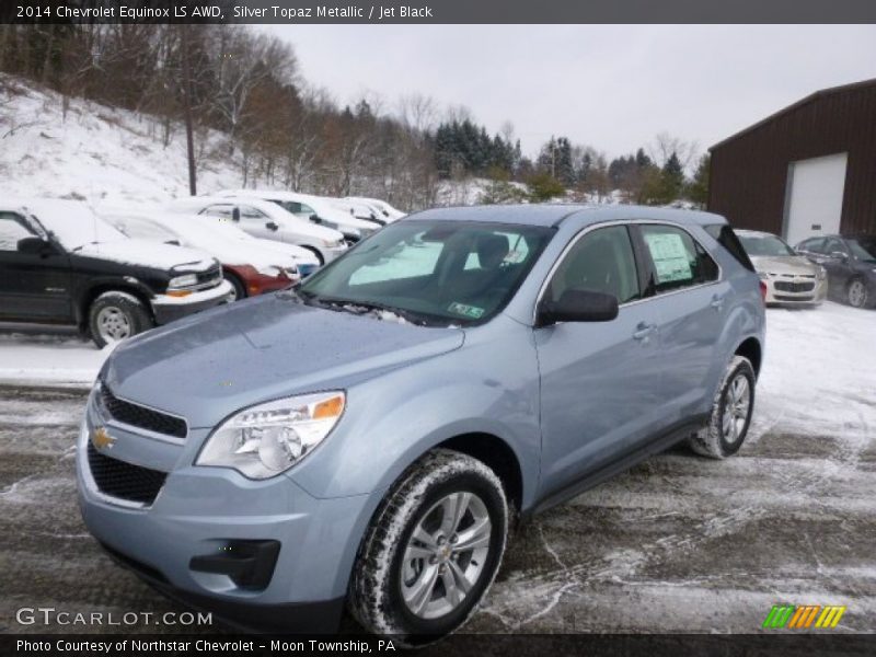 Silver Topaz Metallic / Jet Black 2014 Chevrolet Equinox LS AWD