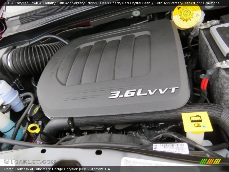 Deep Cherry Red Crystal Pearl / 30th Anniversary Black/Light Graystone 2014 Chrysler Town & Country 30th Anniversary Edition