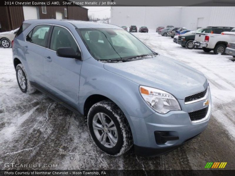 Silver Topaz Metallic / Jet Black 2014 Chevrolet Equinox LS AWD
