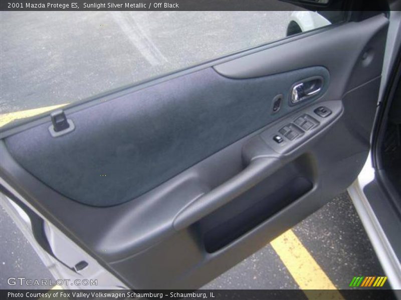Sunlight Silver Metallic / Off Black 2001 Mazda Protege ES
