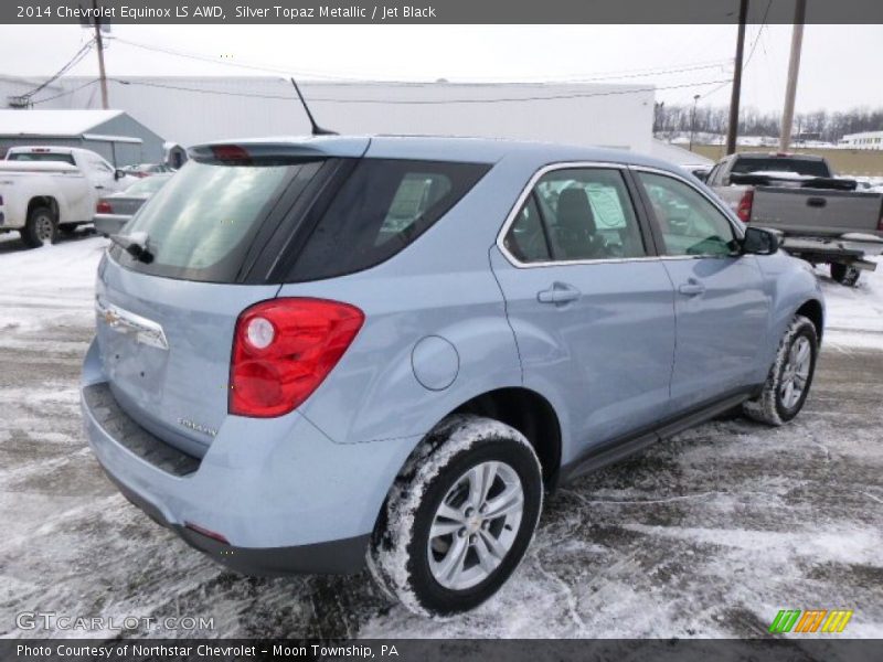 Silver Topaz Metallic / Jet Black 2014 Chevrolet Equinox LS AWD