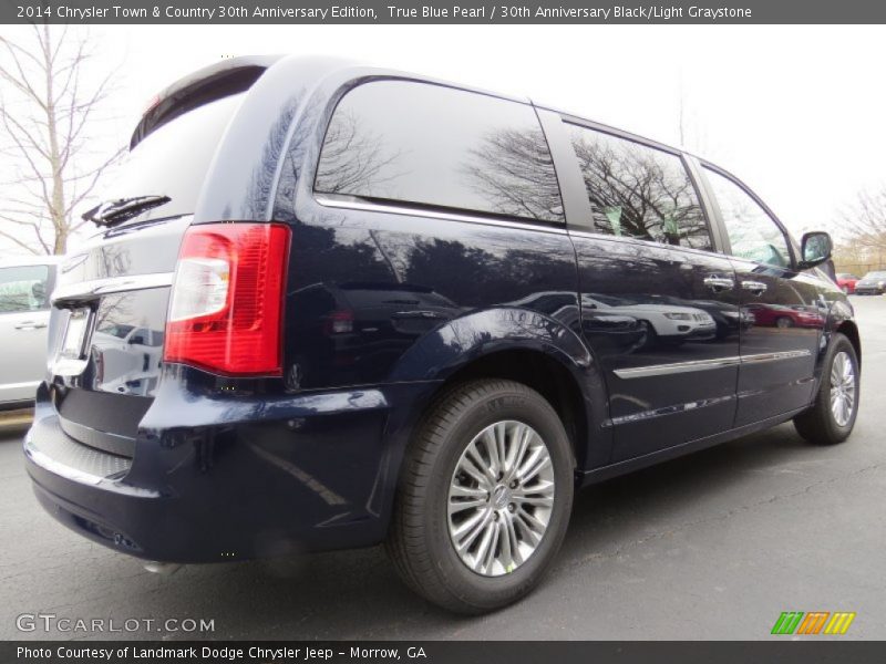 True Blue Pearl / 30th Anniversary Black/Light Graystone 2014 Chrysler Town & Country 30th Anniversary Edition