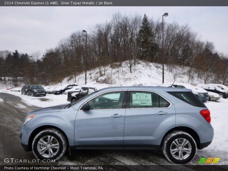 Silver Topaz Metallic / Jet Black 2014 Chevrolet Equinox LS AWD
