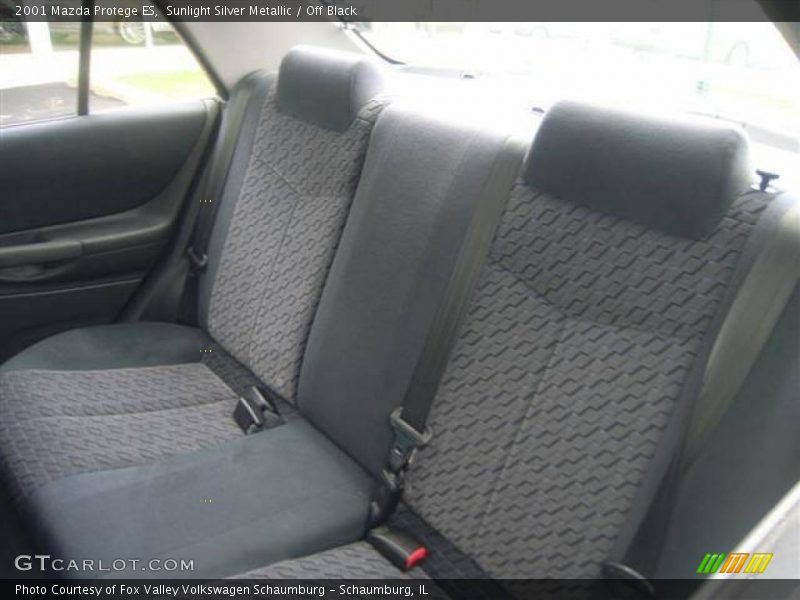 Sunlight Silver Metallic / Off Black 2001 Mazda Protege ES