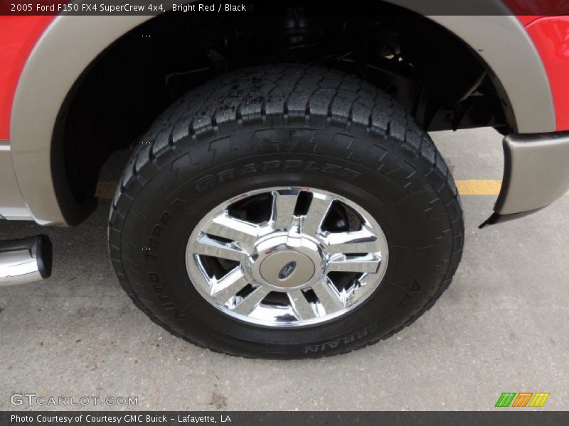 Bright Red / Black 2005 Ford F150 FX4 SuperCrew 4x4