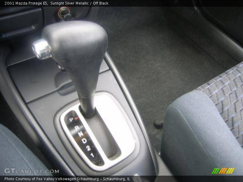 Sunlight Silver Metallic / Off Black 2001 Mazda Protege ES