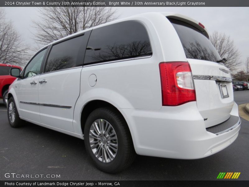 Bright White / 30th Anniversary Black/Light Graystone 2014 Chrysler Town & Country 30th Anniversary Edition