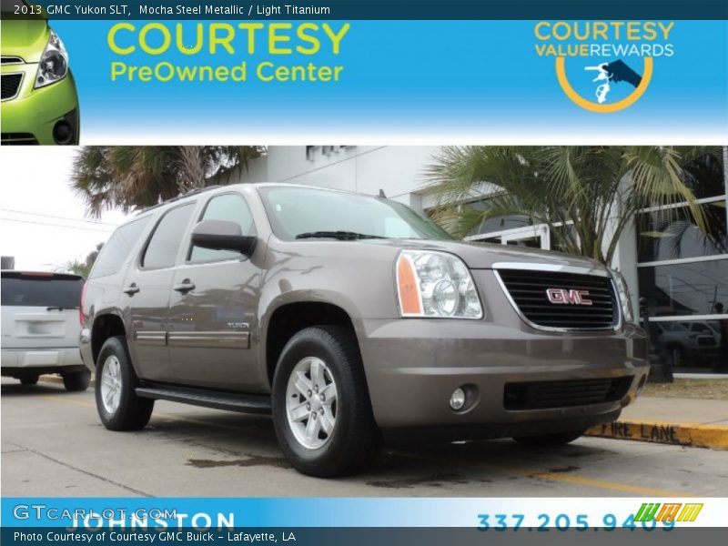 Mocha Steel Metallic / Light Titanium 2013 GMC Yukon SLT