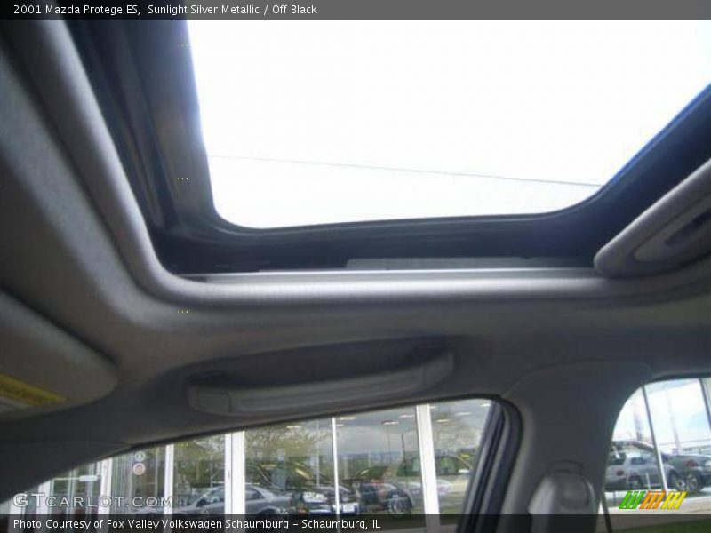 Sunlight Silver Metallic / Off Black 2001 Mazda Protege ES