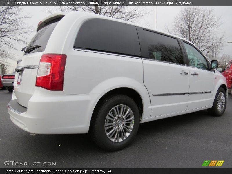 Bright White / 30th Anniversary Black/Light Graystone 2014 Chrysler Town & Country 30th Anniversary Edition