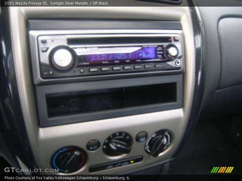 Sunlight Silver Metallic / Off Black 2001 Mazda Protege ES