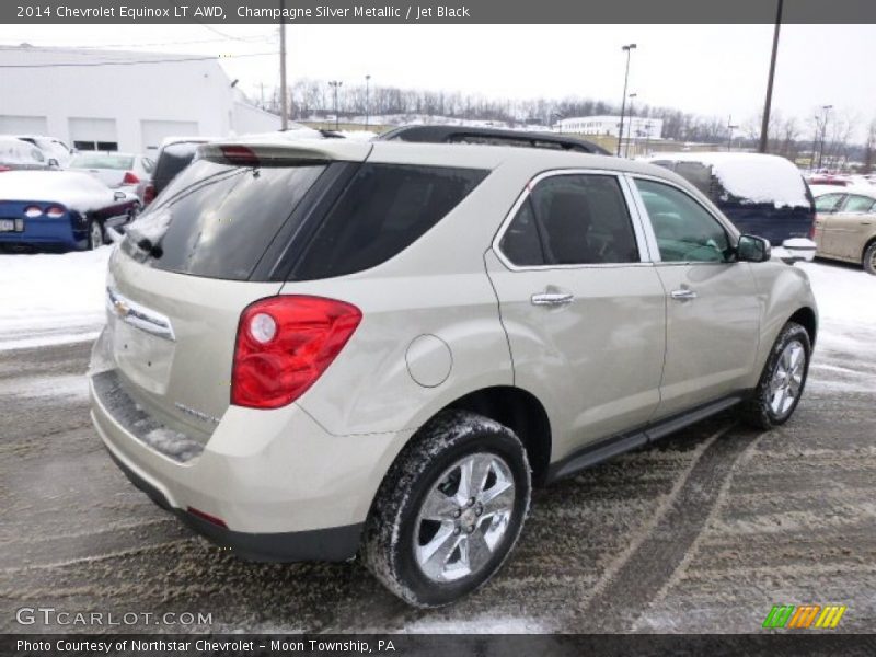 Champagne Silver Metallic / Jet Black 2014 Chevrolet Equinox LT AWD