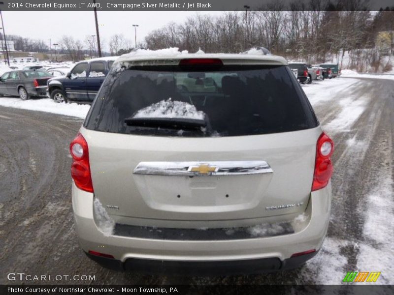 Champagne Silver Metallic / Jet Black 2014 Chevrolet Equinox LT AWD