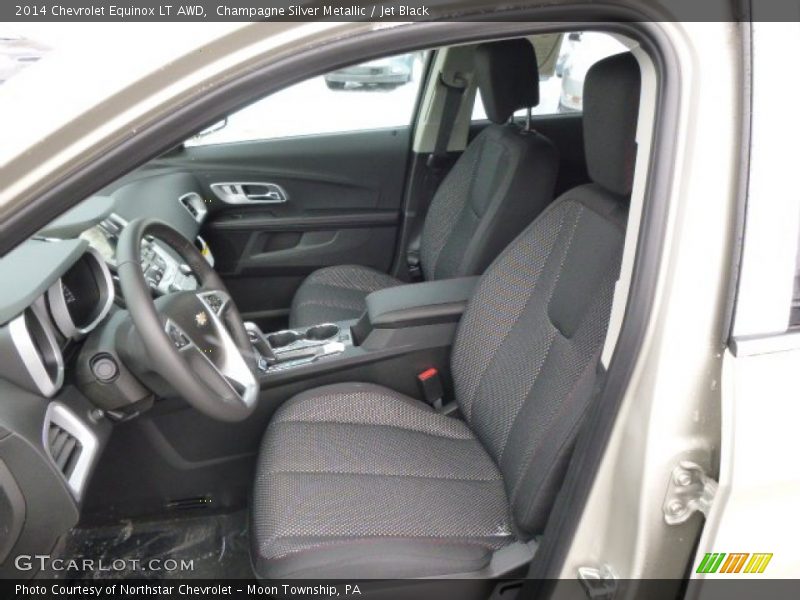 Champagne Silver Metallic / Jet Black 2014 Chevrolet Equinox LT AWD