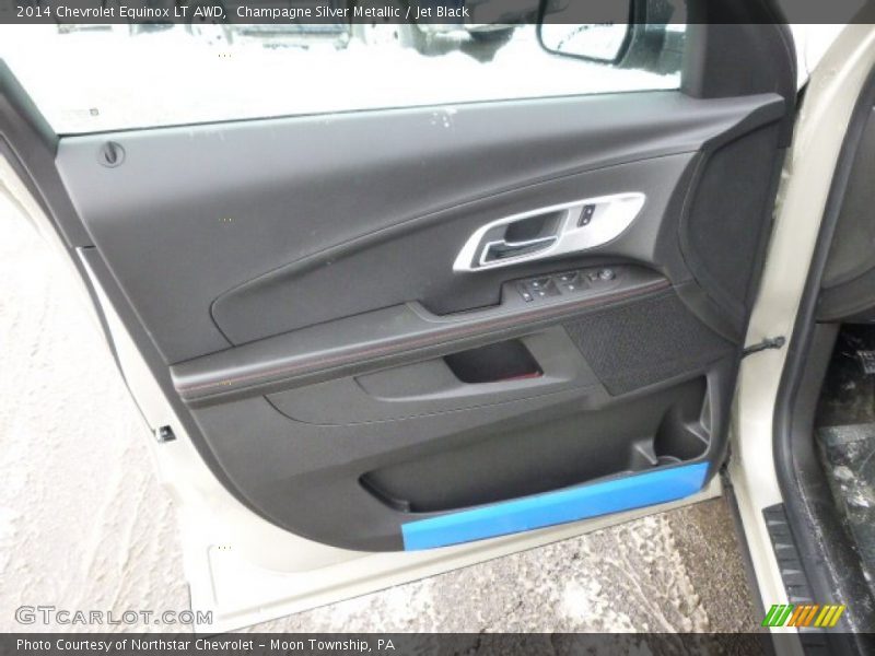 Champagne Silver Metallic / Jet Black 2014 Chevrolet Equinox LT AWD