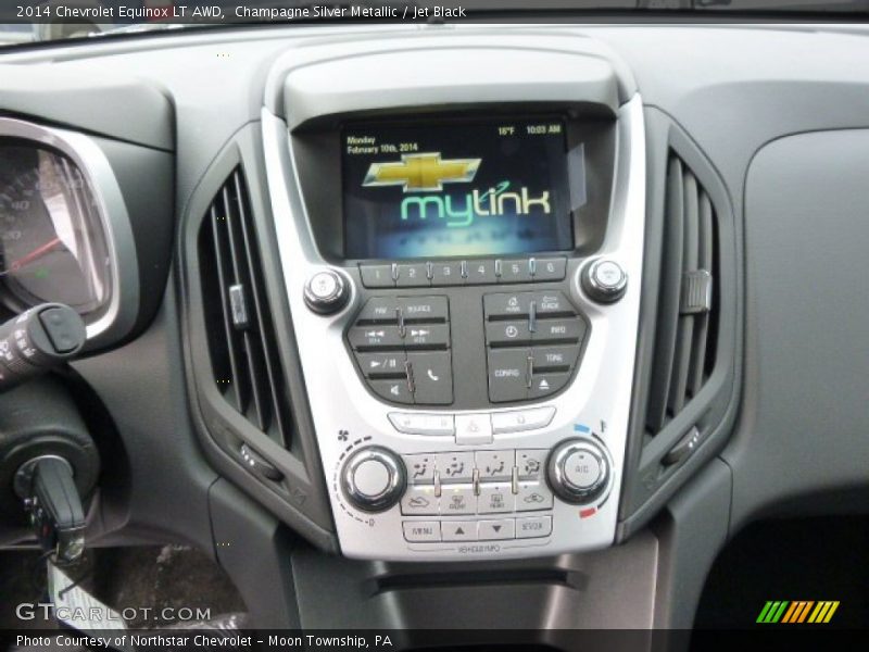 Champagne Silver Metallic / Jet Black 2014 Chevrolet Equinox LT AWD