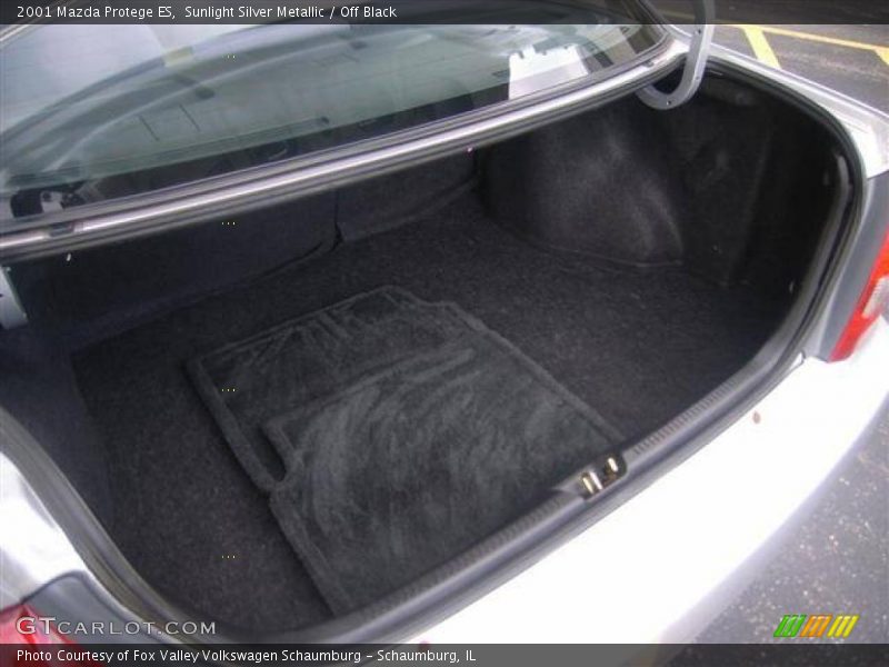 Sunlight Silver Metallic / Off Black 2001 Mazda Protege ES