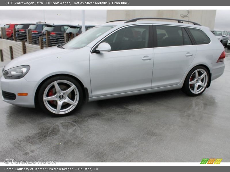 Reflex Silver Metallic / Titan Black 2010 Volkswagen Jetta TDI SportWagen