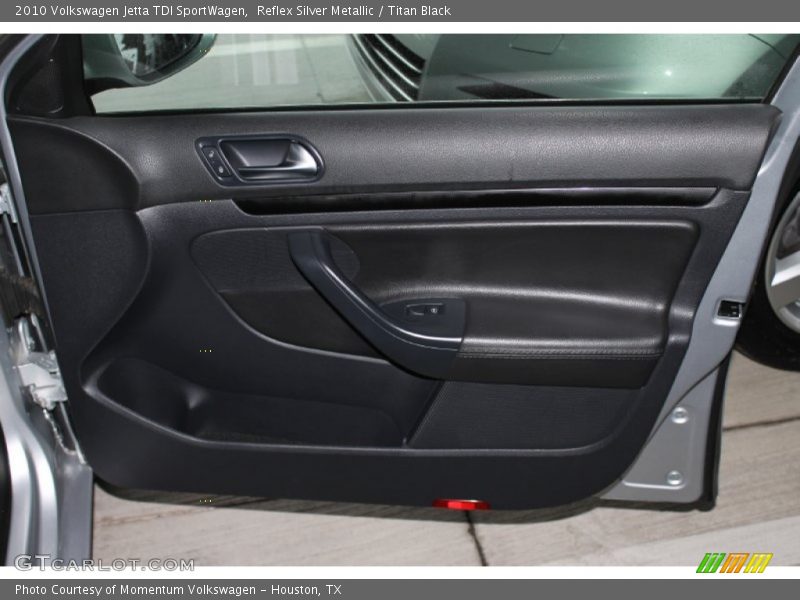 Reflex Silver Metallic / Titan Black 2010 Volkswagen Jetta TDI SportWagen