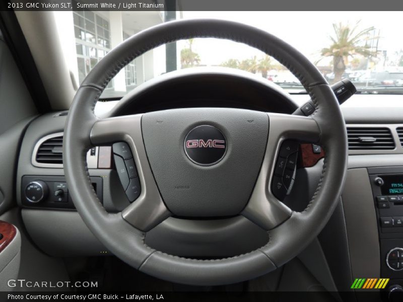 Summit White / Light Titanium 2013 GMC Yukon SLT