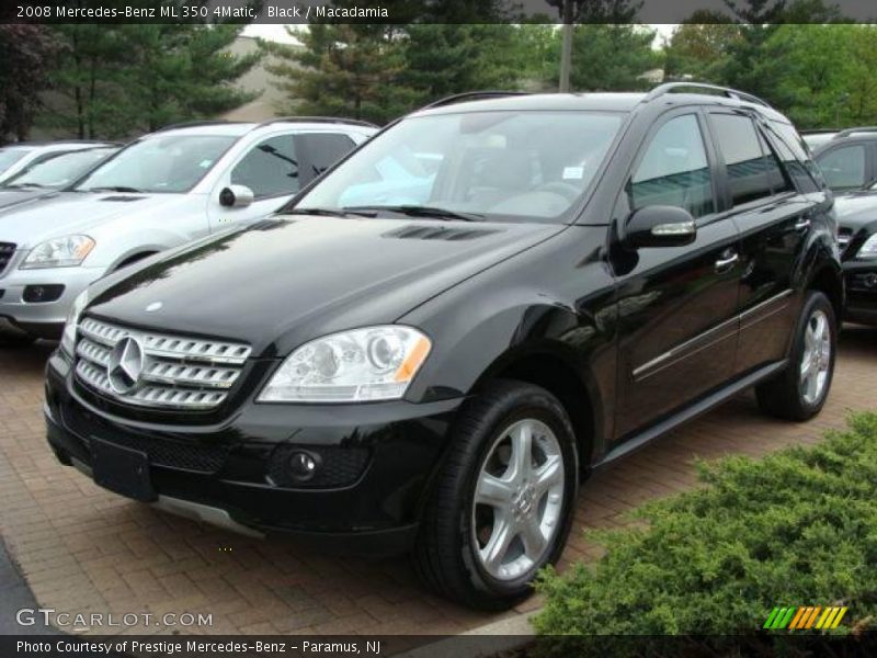 Black / Macadamia 2008 Mercedes-Benz ML 350 4Matic