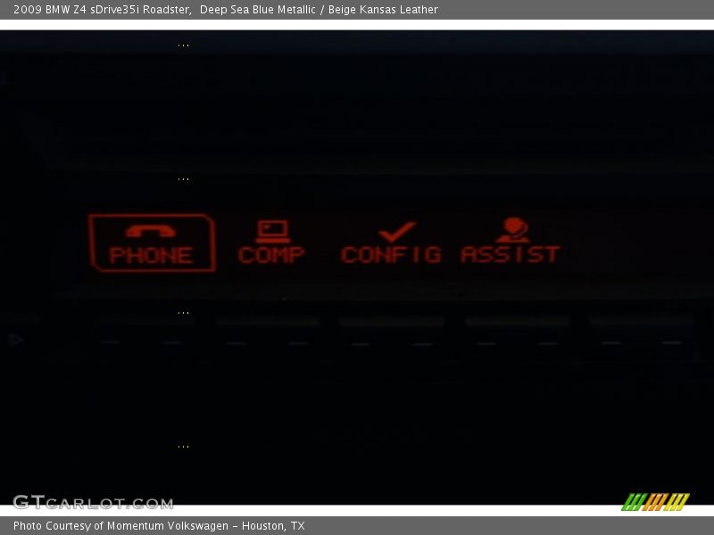 Deep Sea Blue Metallic / Beige Kansas Leather 2009 BMW Z4 sDrive35i Roadster