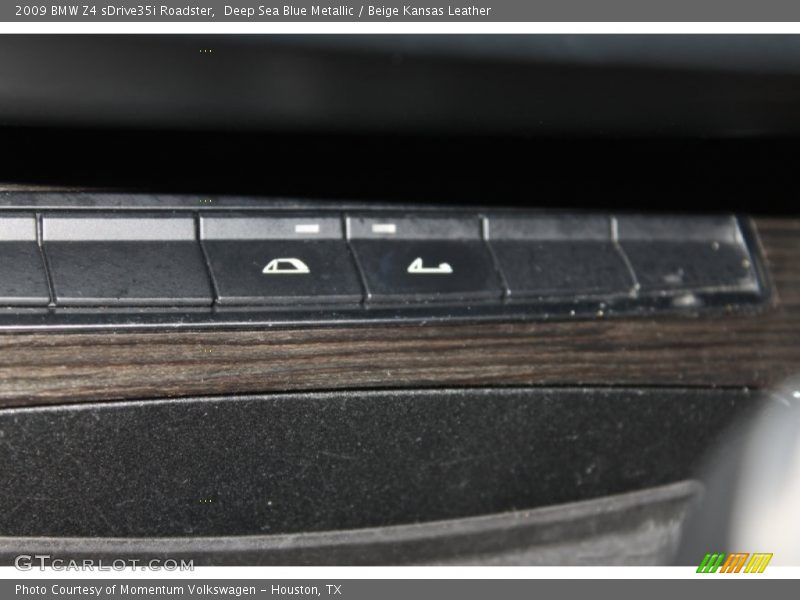 Deep Sea Blue Metallic / Beige Kansas Leather 2009 BMW Z4 sDrive35i Roadster