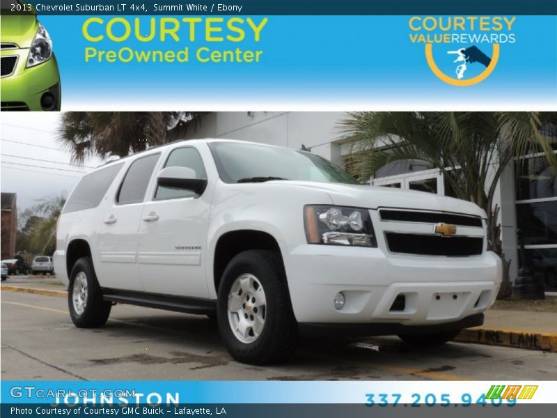 Summit White / Ebony 2013 Chevrolet Suburban LT 4x4