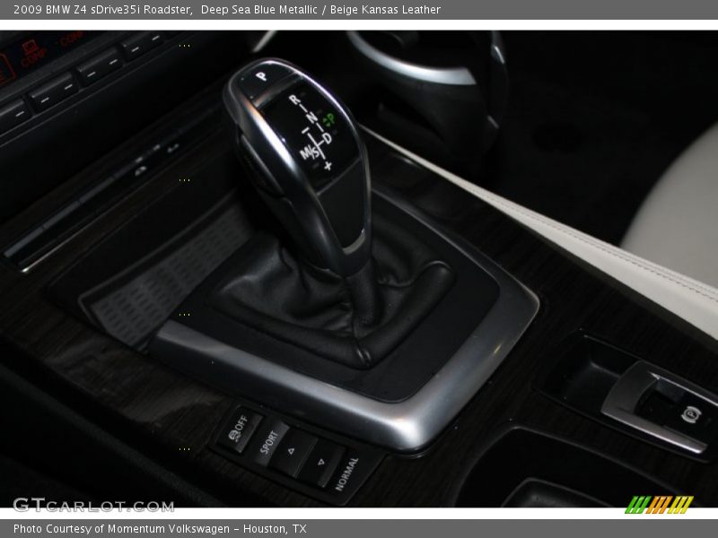 Deep Sea Blue Metallic / Beige Kansas Leather 2009 BMW Z4 sDrive35i Roadster