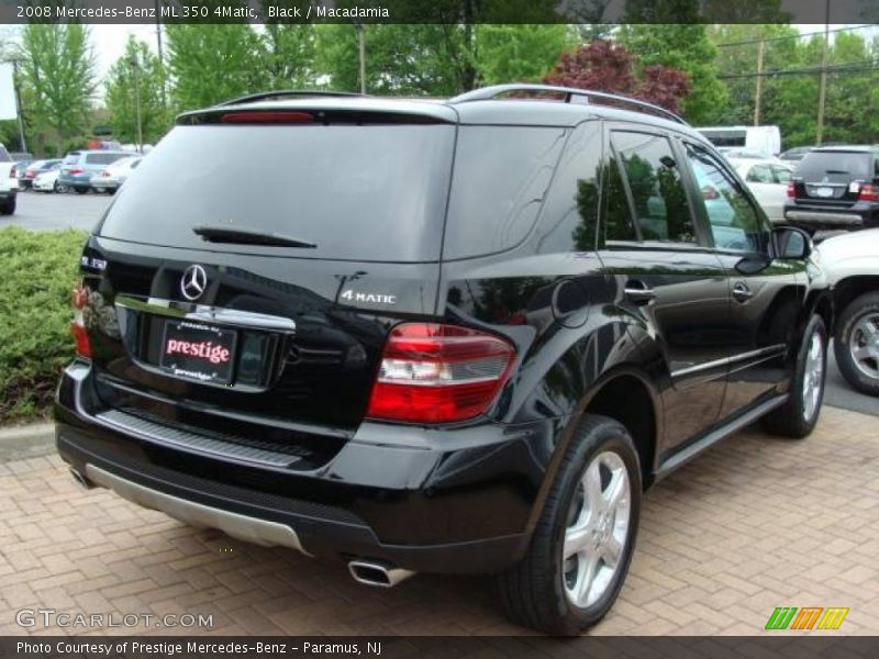 Black / Macadamia 2008 Mercedes-Benz ML 350 4Matic