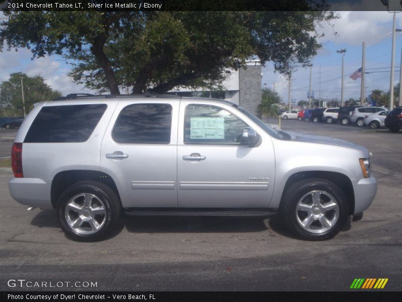 Silver Ice Metallic / Ebony 2014 Chevrolet Tahoe LT