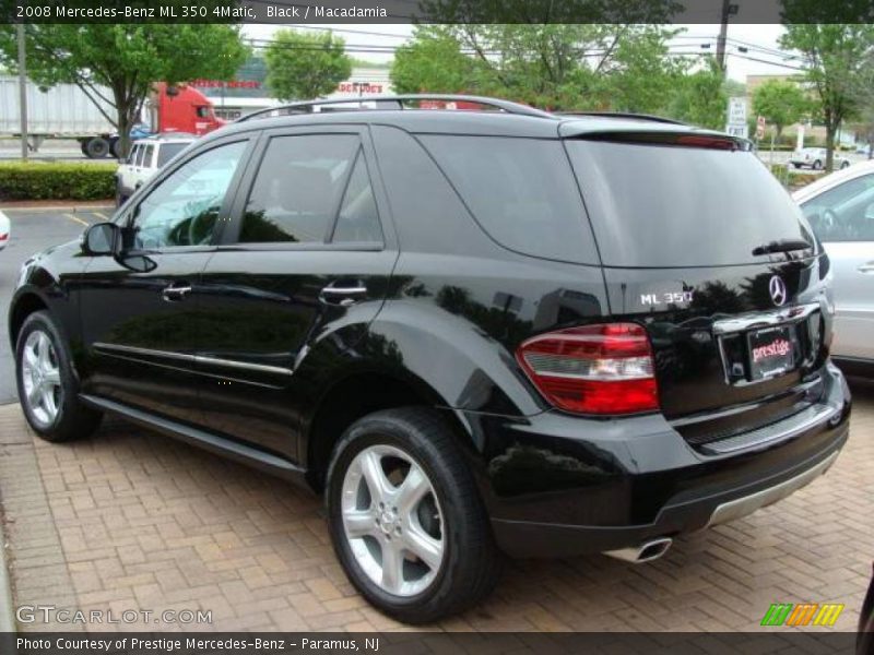 Black / Macadamia 2008 Mercedes-Benz ML 350 4Matic