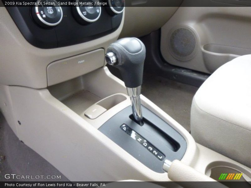 Sand Beige Metallic / Beige 2009 Kia Spectra EX Sedan