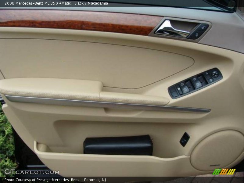 Black / Macadamia 2008 Mercedes-Benz ML 350 4Matic