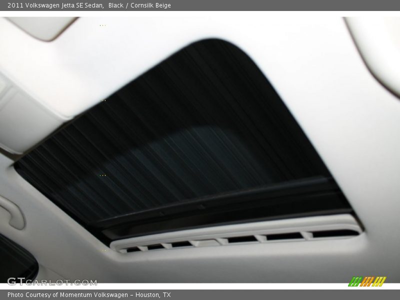 Black / Cornsilk Beige 2011 Volkswagen Jetta SE Sedan