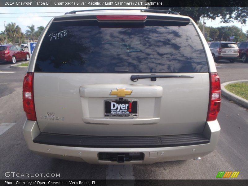 Champagne Silver Metallic / Light Cashmere/Dark Cashmere 2014 Chevrolet Tahoe LT