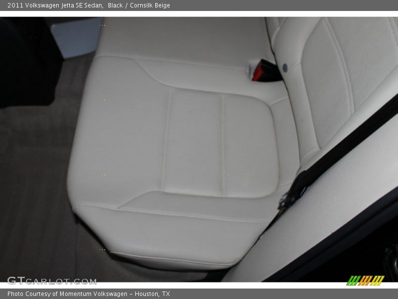 Black / Cornsilk Beige 2011 Volkswagen Jetta SE Sedan