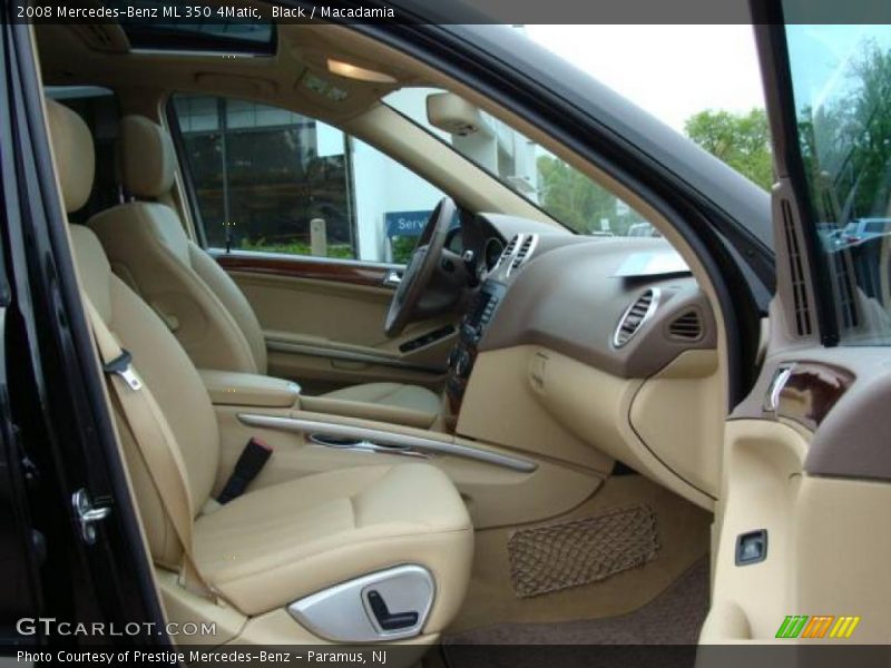 Black / Macadamia 2008 Mercedes-Benz ML 350 4Matic