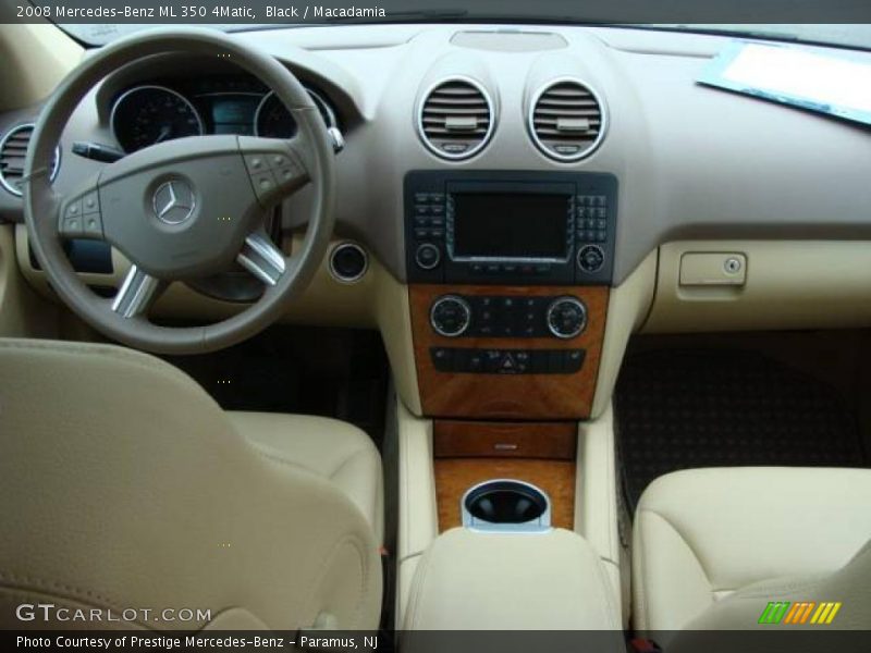 Black / Macadamia 2008 Mercedes-Benz ML 350 4Matic