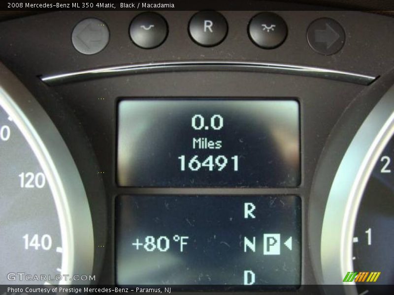 Black / Macadamia 2008 Mercedes-Benz ML 350 4Matic