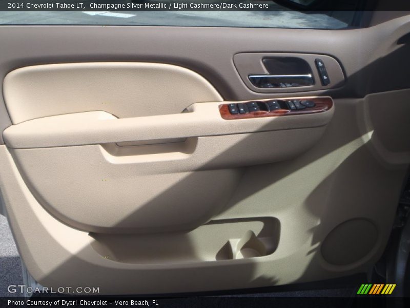 Champagne Silver Metallic / Light Cashmere/Dark Cashmere 2014 Chevrolet Tahoe LT