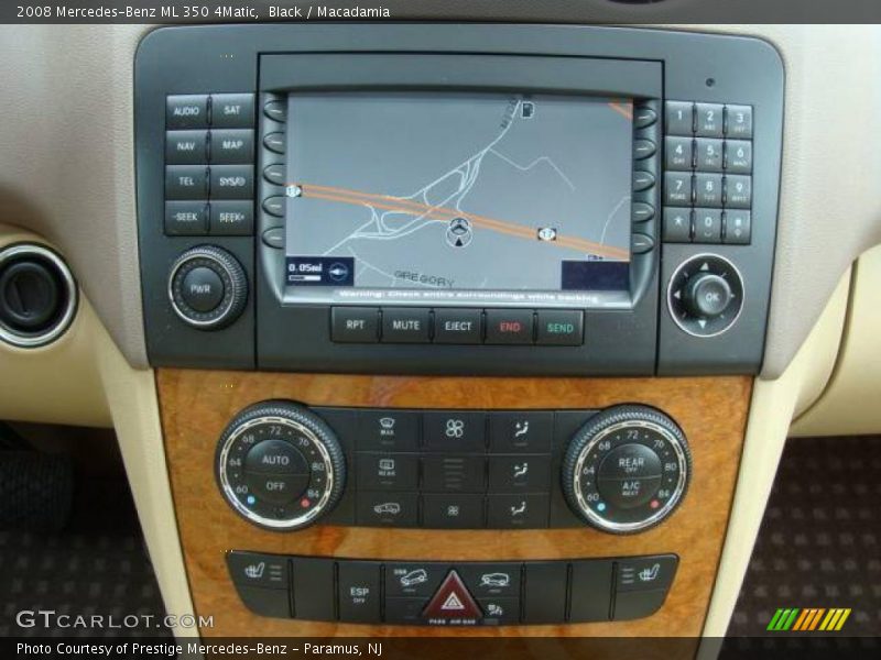 Black / Macadamia 2008 Mercedes-Benz ML 350 4Matic